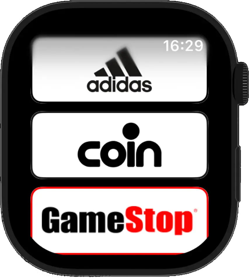 Apple Watch card list