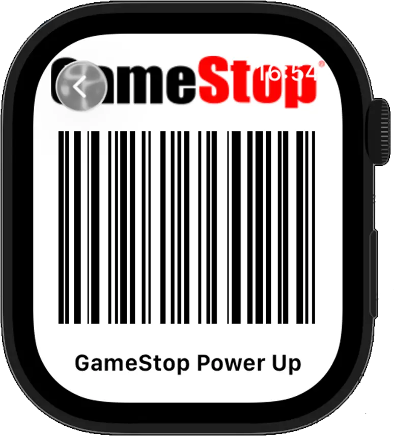 Apple Watch barcode screen